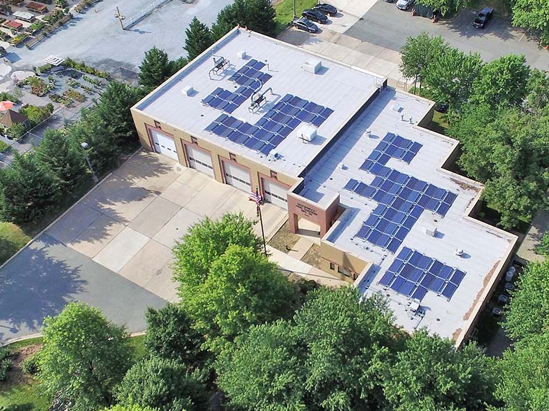Solar Panels at Fire Station 31