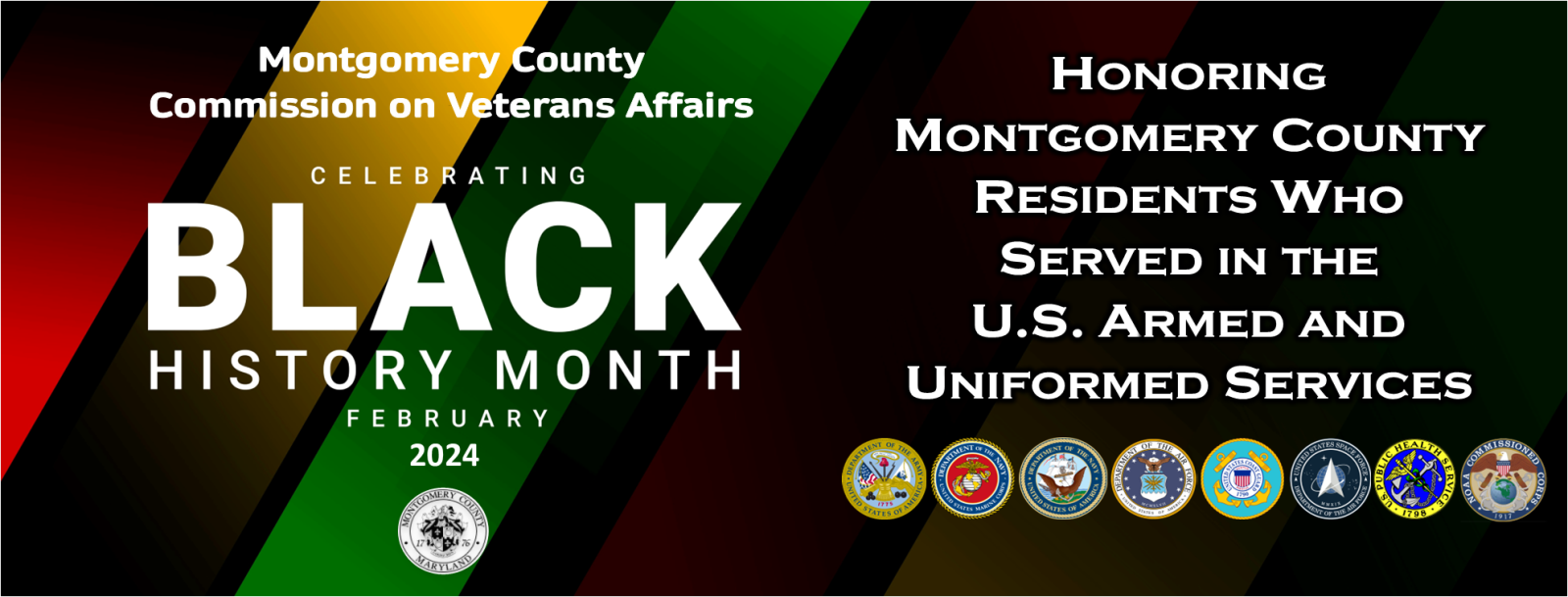 Black History Month Honoring Montgomery County Residents Who Served in the U.S. Armed or Uniformed Services