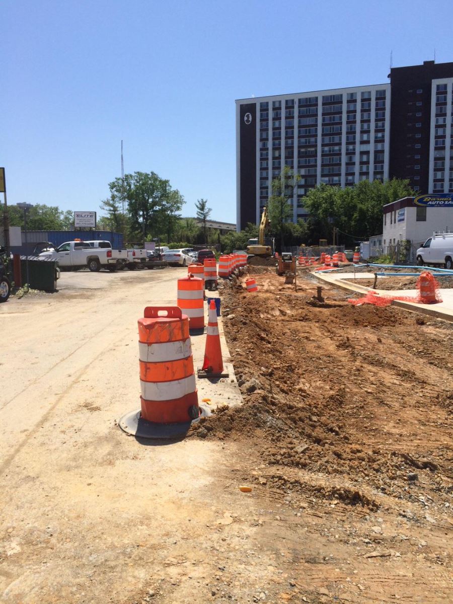 Chapman Avenue roadway construction underway