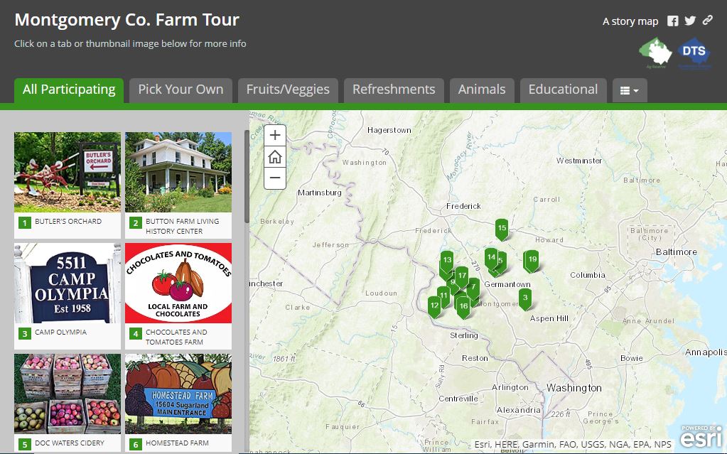 Montgomery Farm Tour Map
