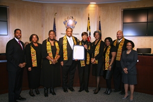 MC Council and members of the County’s Black History Month Committee.