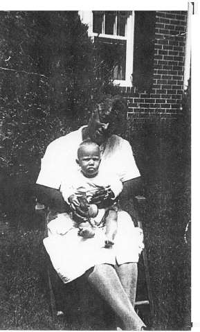 Minnie Waters with unidentified child