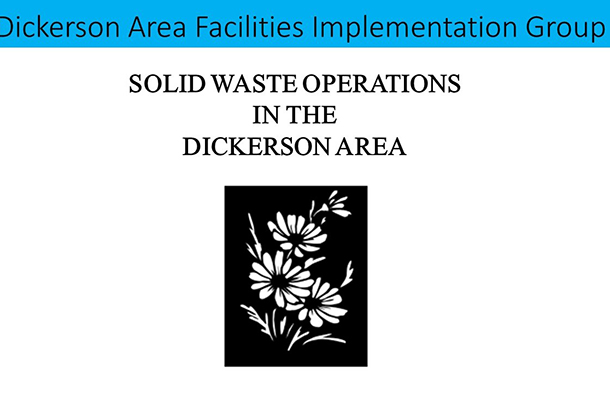 Dickerson Area Facilities Implementation group 
