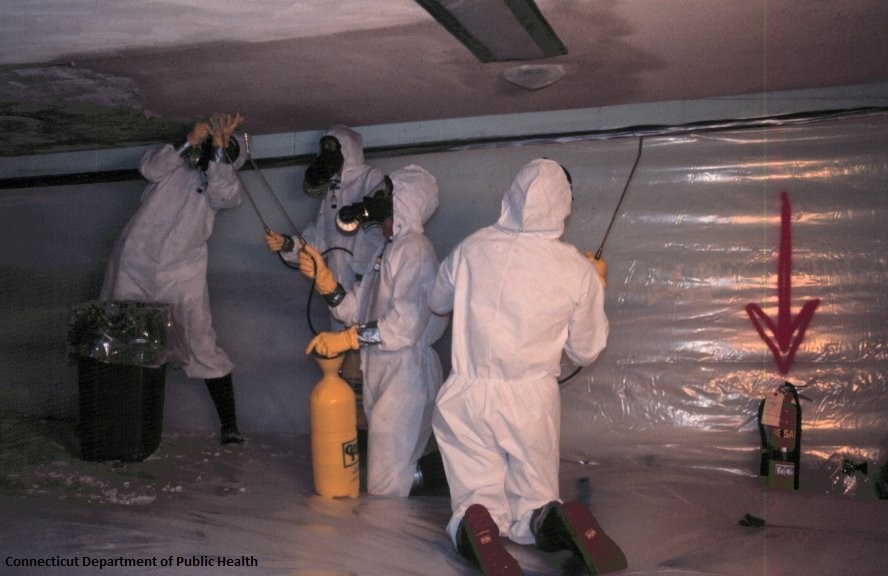 Image of workers clearing asbestos