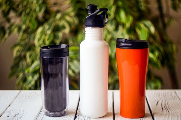 plastic water bottles