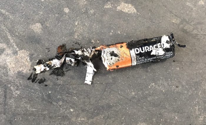 Burned Battery