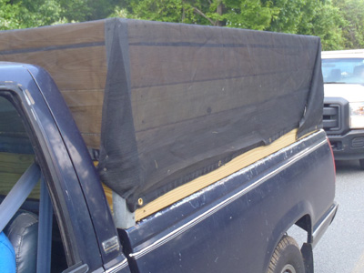 covered truck bed