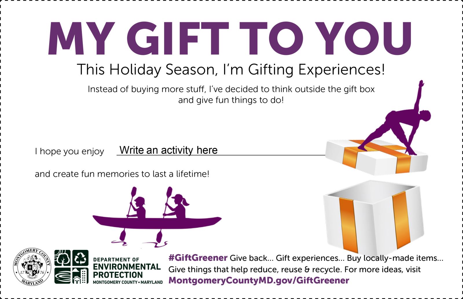 Gift Experiences Gift Card