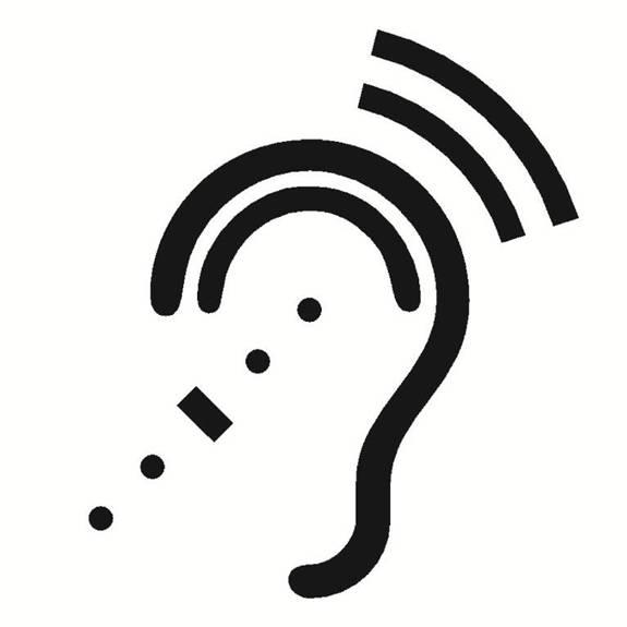 Assistive listening symbol