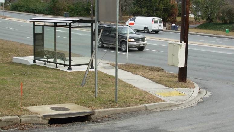 Side Walk/Curb Cut Provide Wheelchair Access