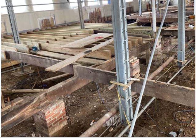 Area where new 24-foot long floor beam was indicated1