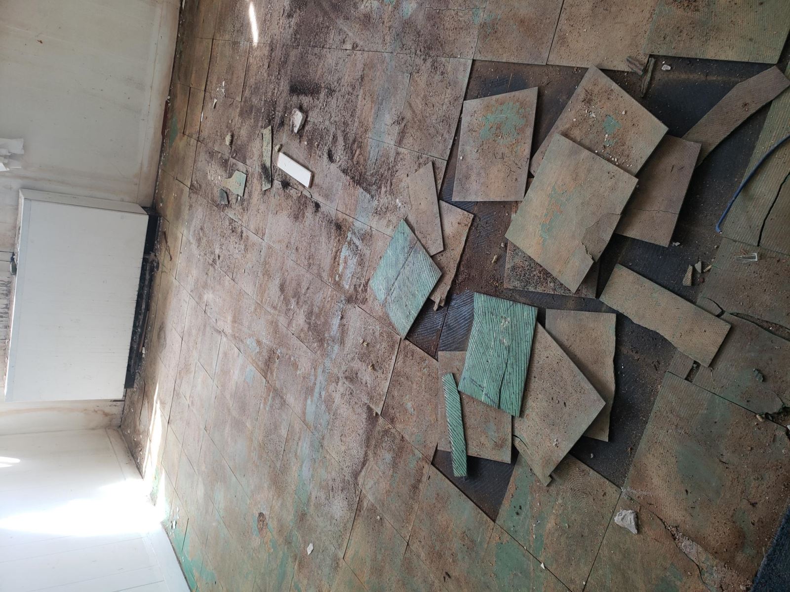 Asbestos Flooring tiles-Prior to abatement
