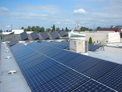 Picture of solar panels
