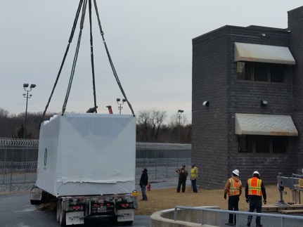 CHP system being delivered at Montgomery County Correctional Facility in March 2018.