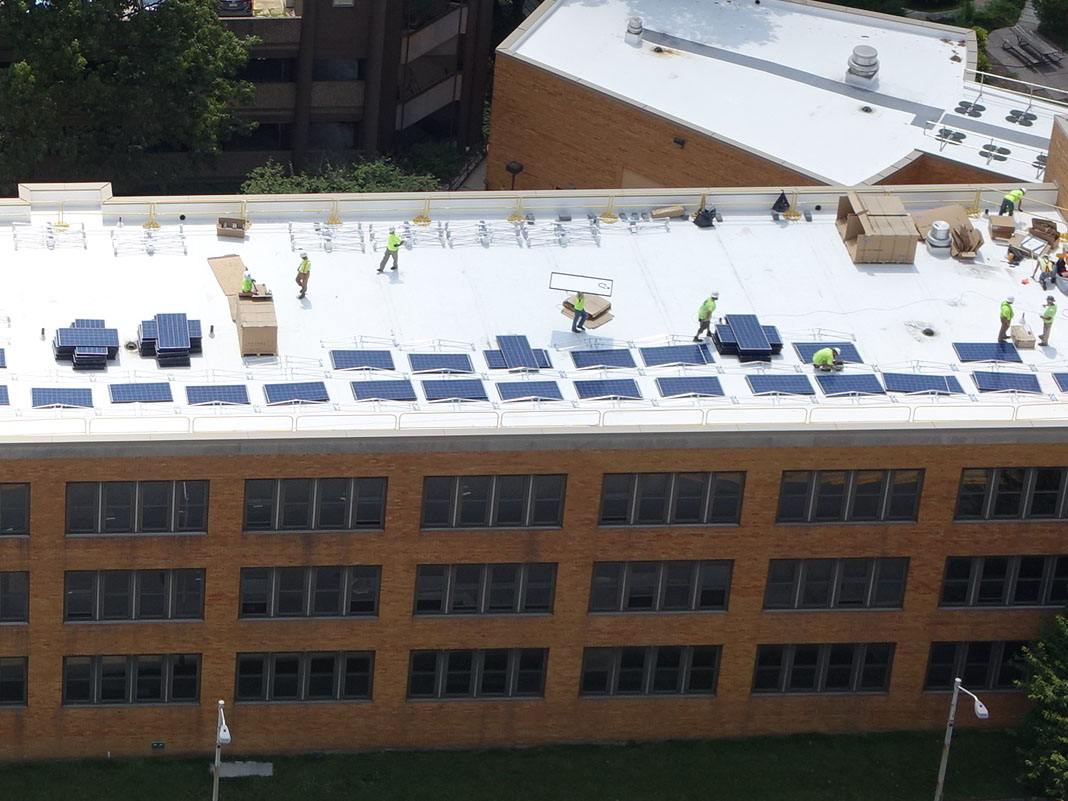 Solar Panels at Council Office Building