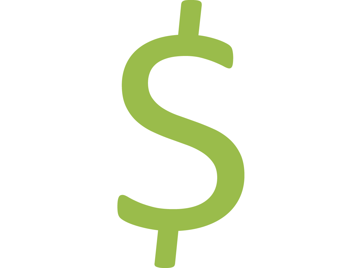 Green dollar sign icon