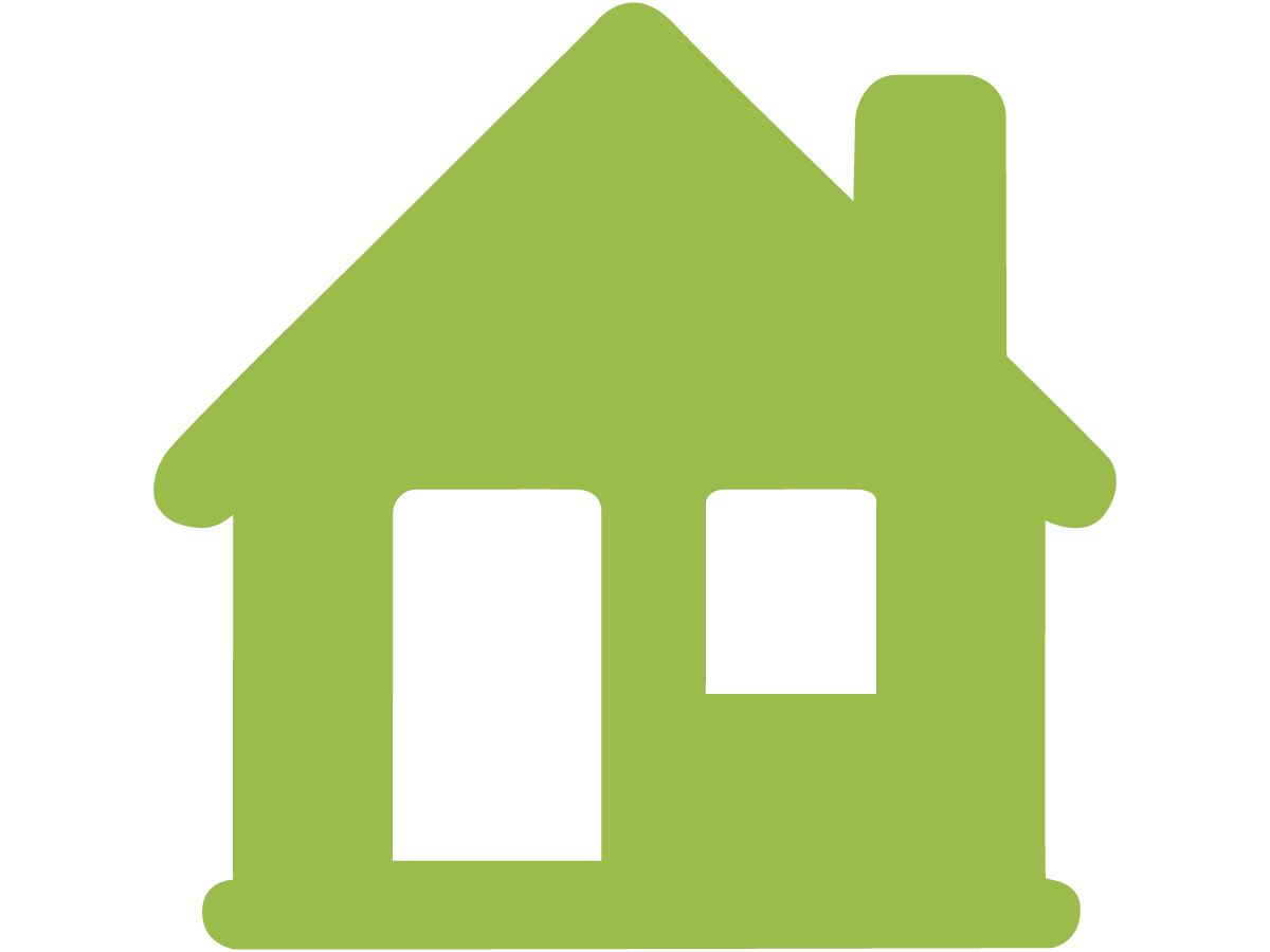 Green house icon