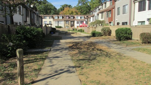 before picture of courtyard
