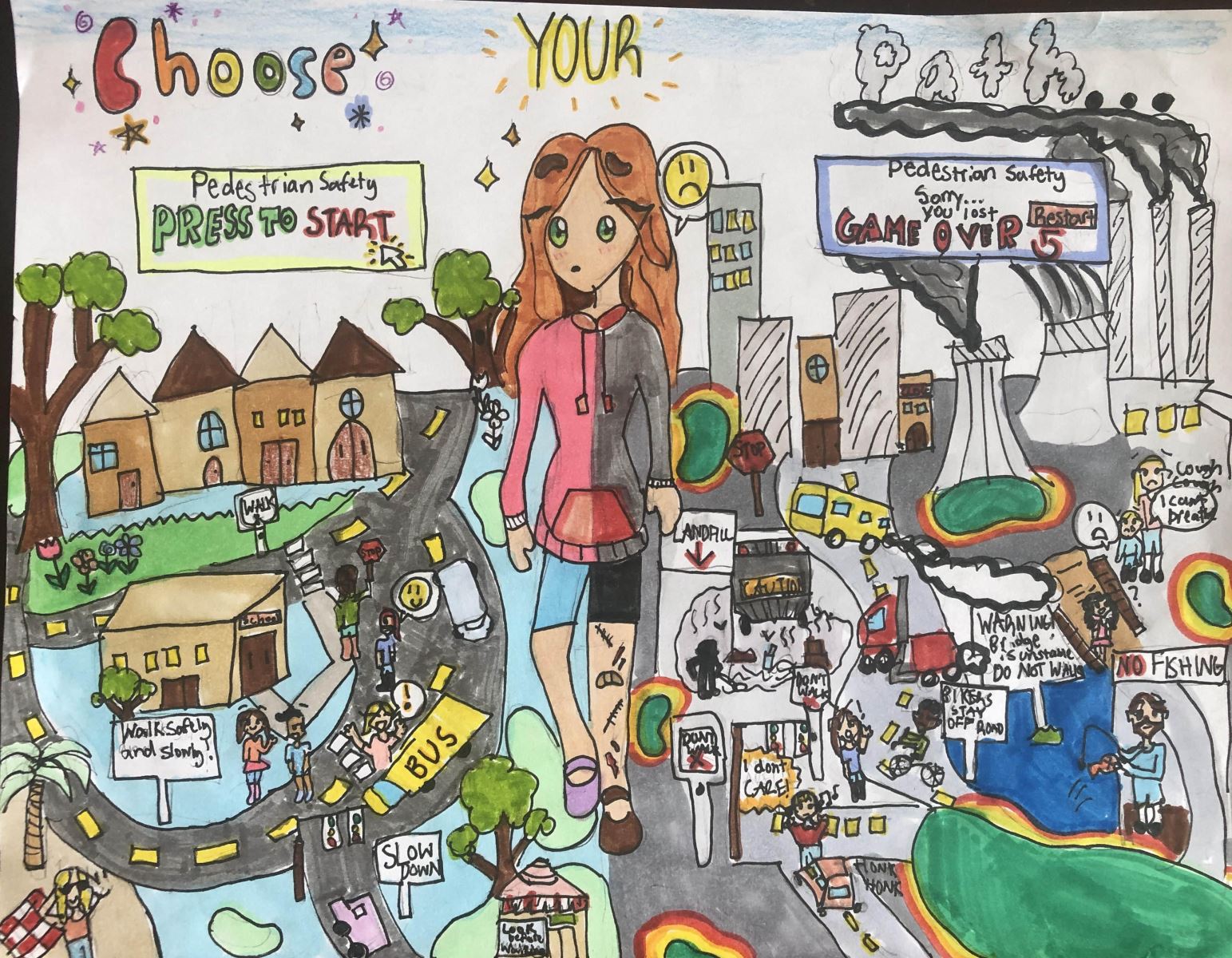 Third place artwork by Leah W.