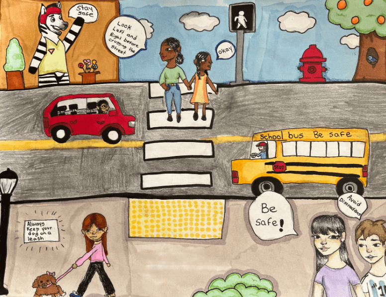 Second place artwork by Juanita B.