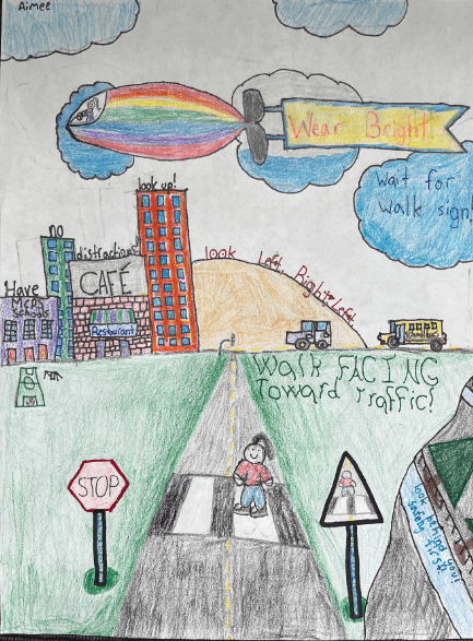 Third place artwork by Aimee C.