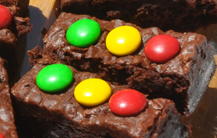 Traffic Light Brownies