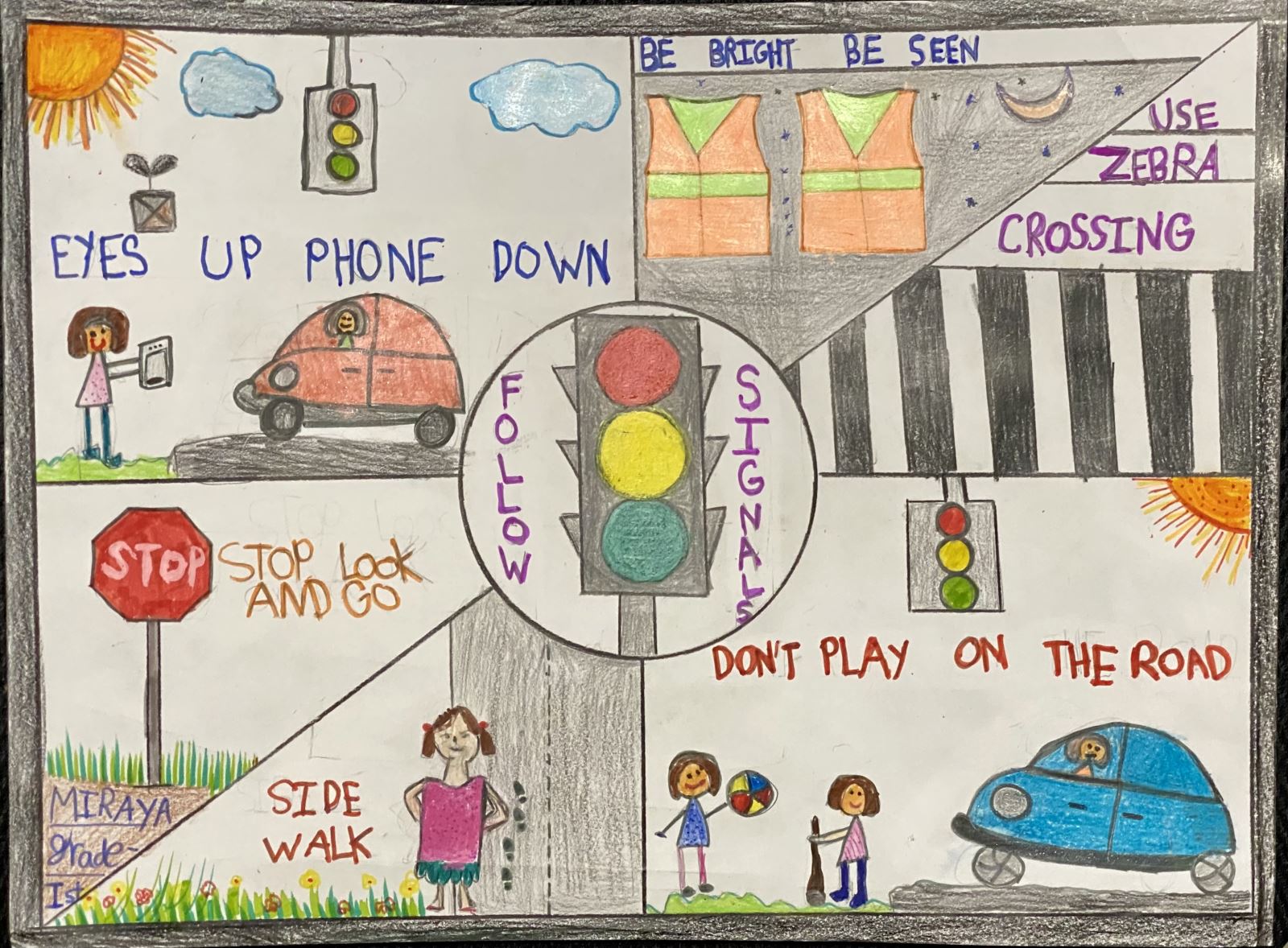 Second place artwork by Miraya S.