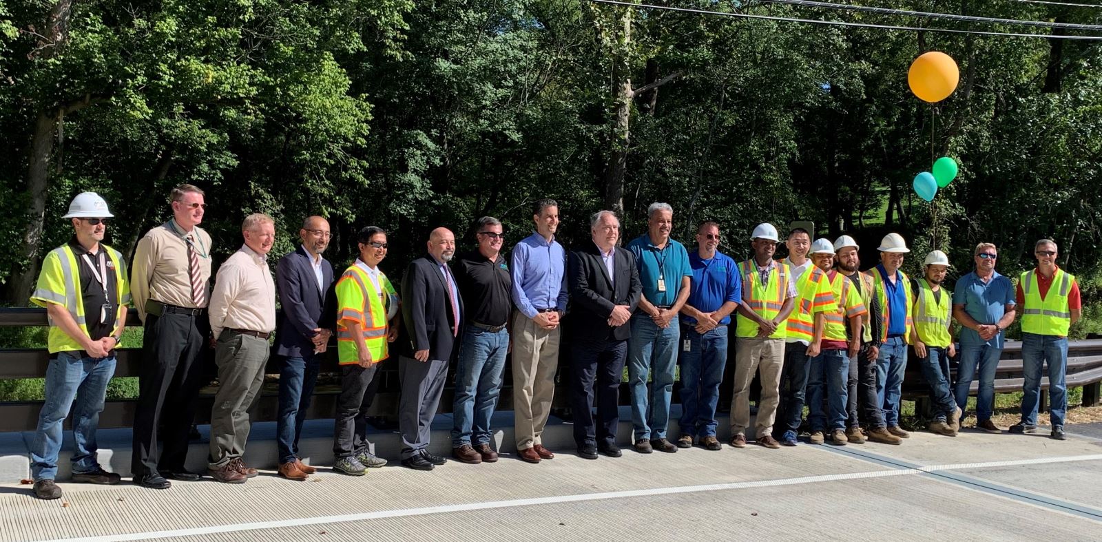 MCDOT team with County Executive Elrich and Congressman Sarbanes