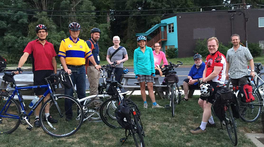 Montgomery County Bicycle Action Group with their bikes