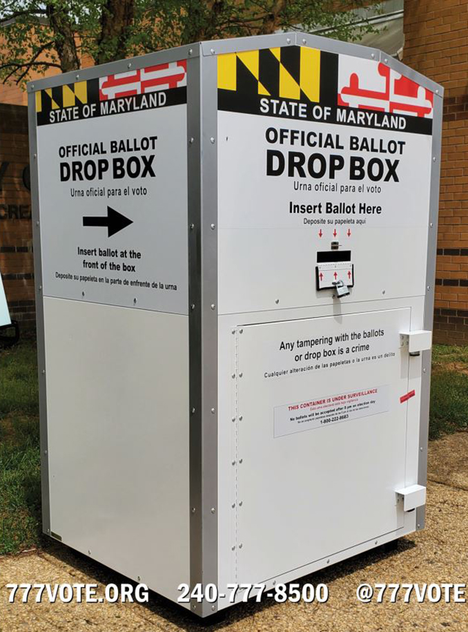 State of Maryland Official Ballot Drop Box