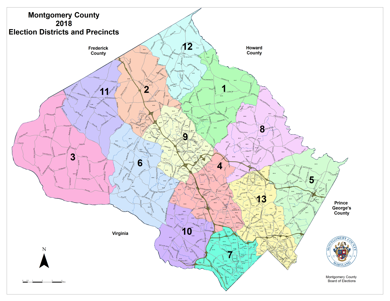 Montgomery County Md Zip Code Map.