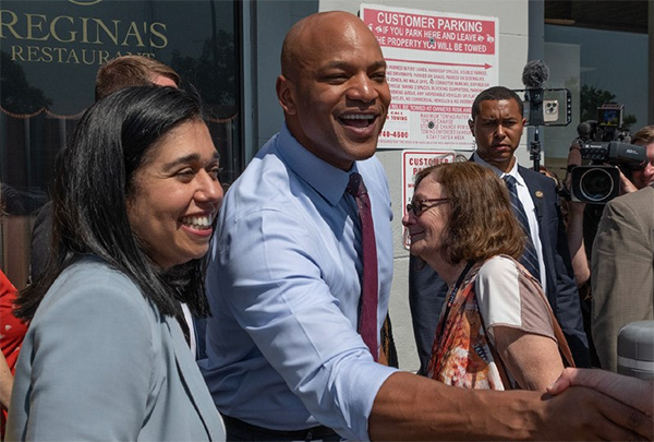 Natali Fan-Gonzalez with Governor Wes Moore
