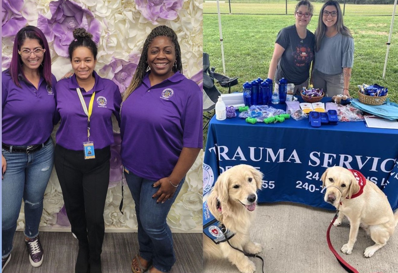 A collage of photos from participation in Police Outreach Programs