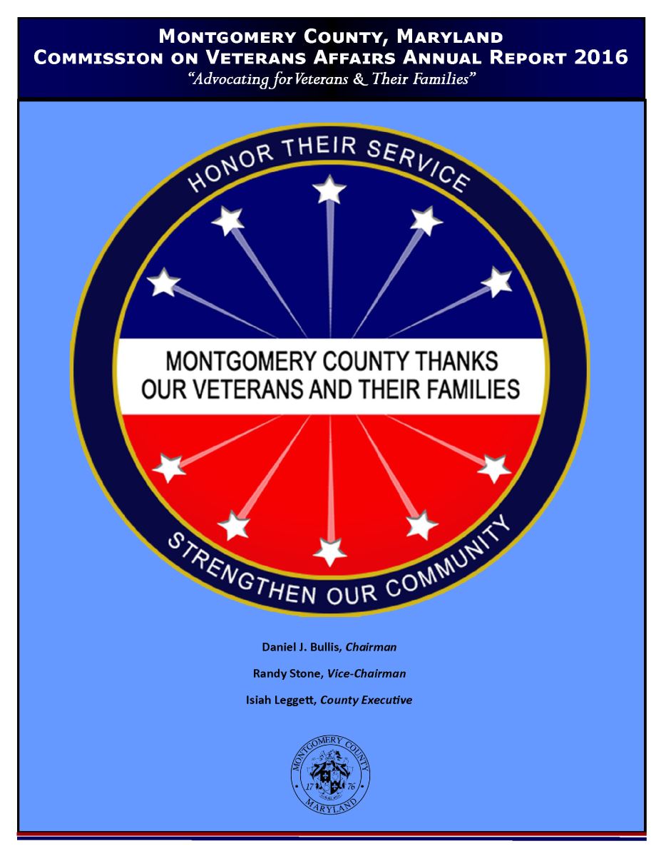 Cover Letter Commission on Veterans Affairs 2016 Annual Report