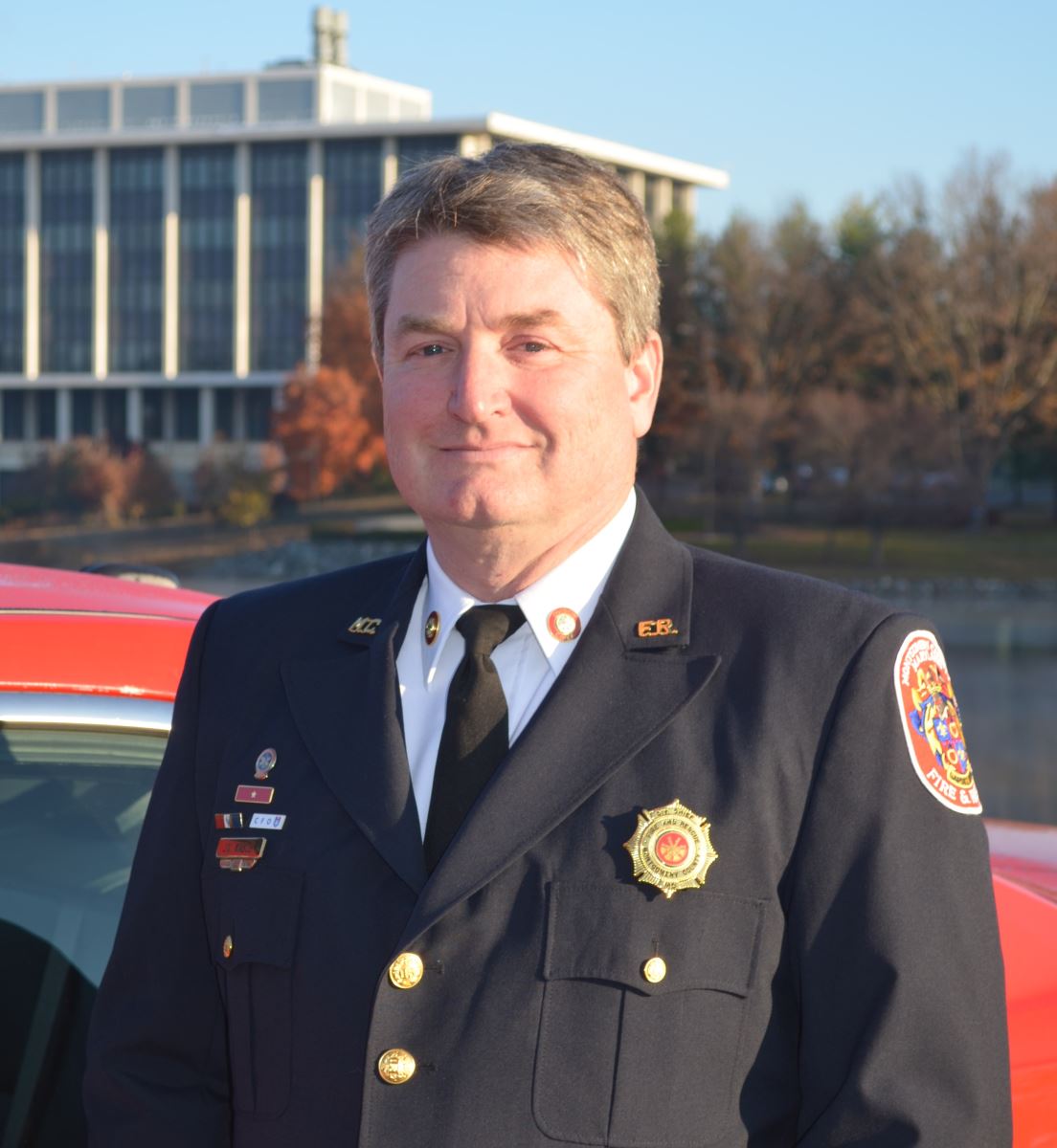 Interim Fire Chief John Kinsley in uniform
