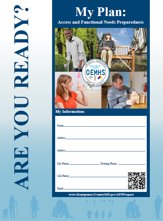 Workbook cover with spaces to fill in your personal contact information