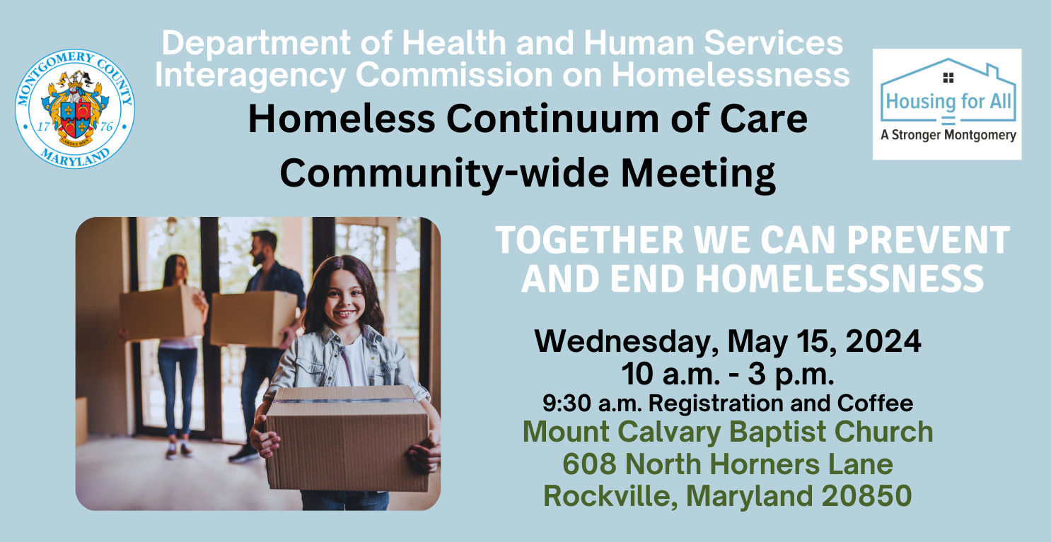 Homeless Continuum of Care Community Meeting - May 15, 2024