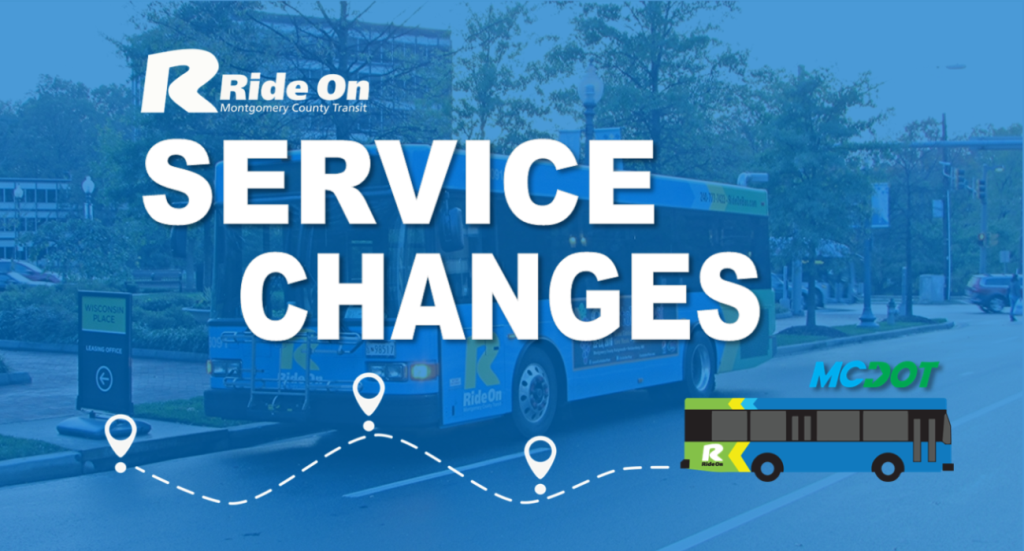 Image that says Ride On Service Changes
