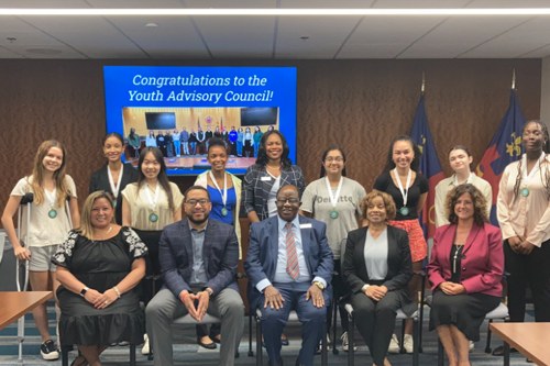 Youth Advisory Council at our closing ceremony