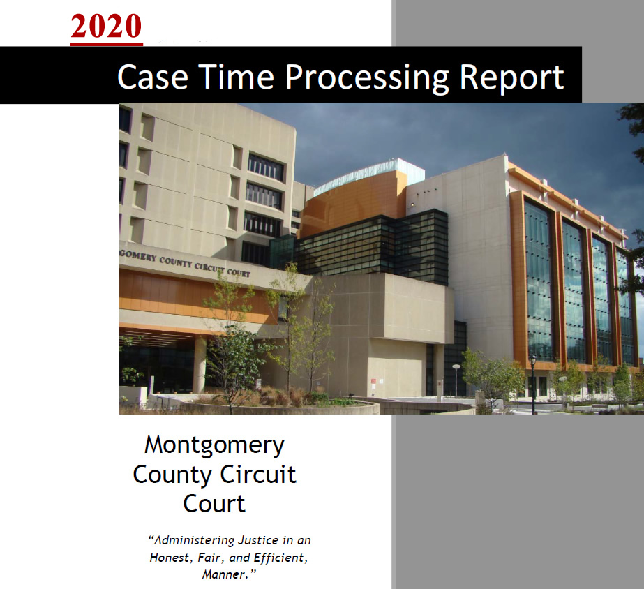 Cover page for Case Processing Time Report