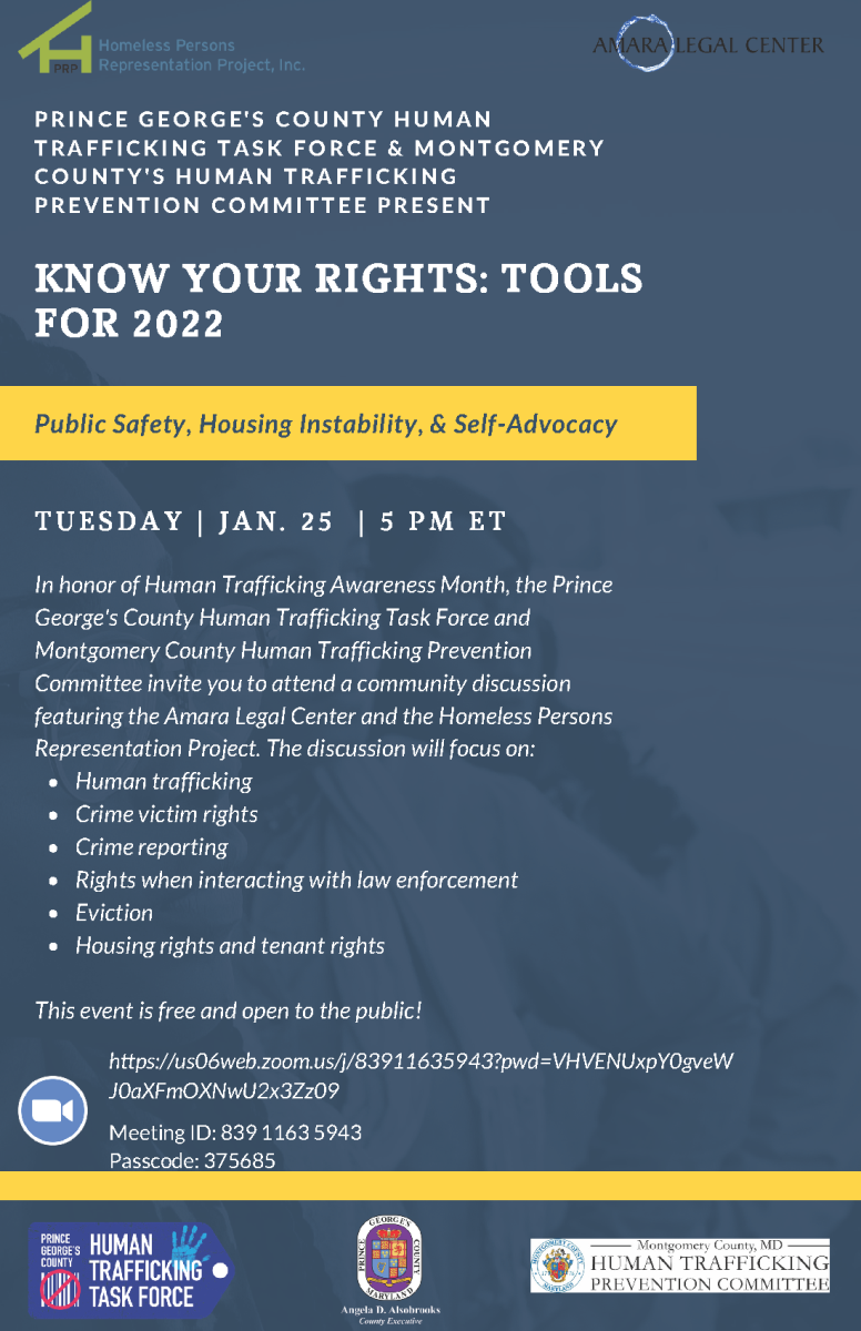 Know your Rights: Tools For 2022 Tuesday Jan 25th, 5 PM ET
