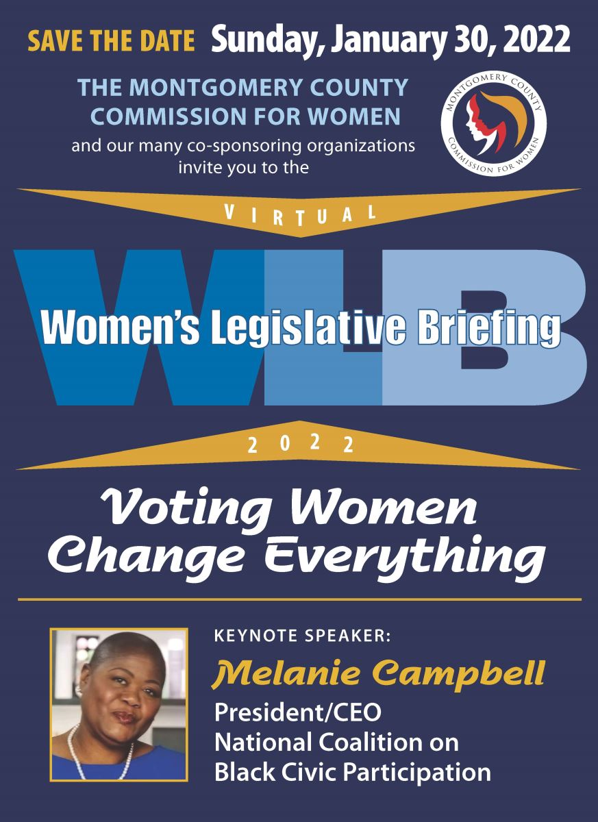 Save the date, January 30 2022 women's Legislative Briefing