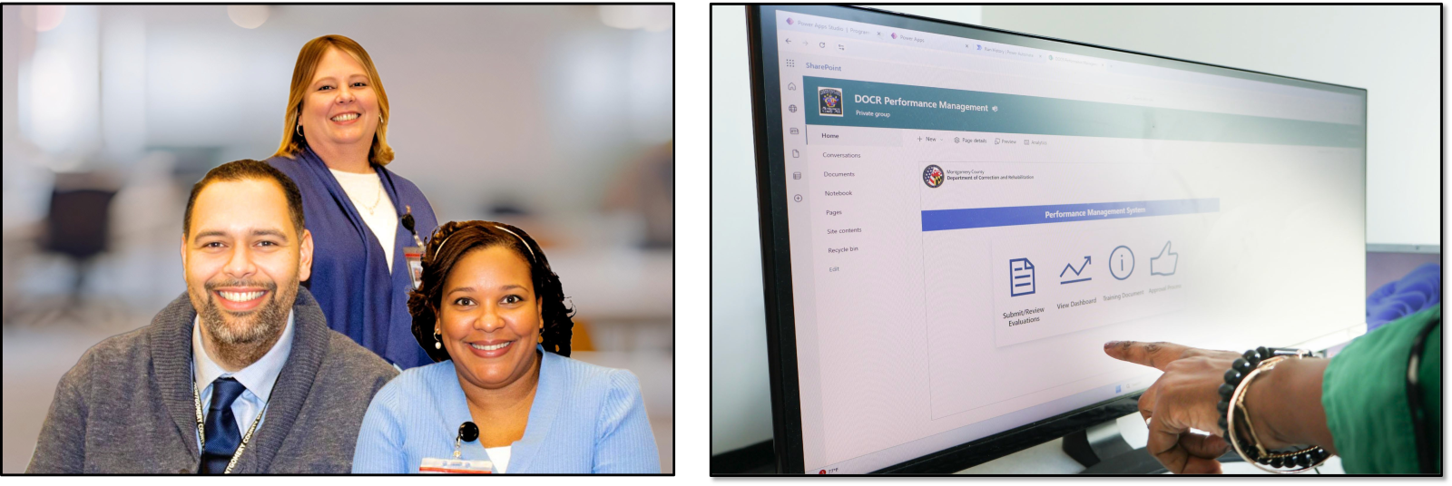 Photo of a pipe before the CIPP lining and after the CIPP lining was installed.