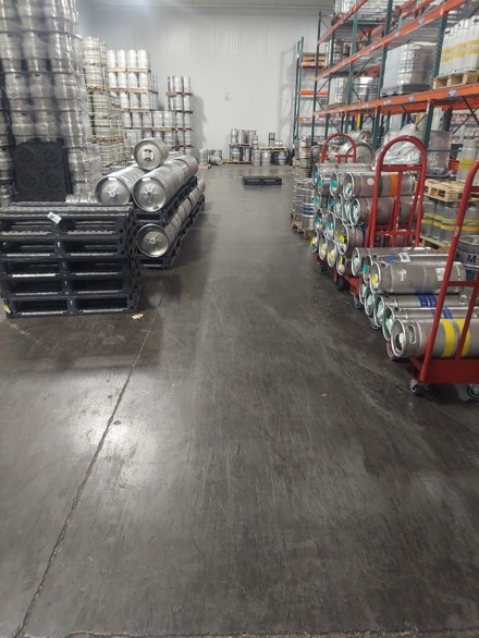 Photo of a pipe before the CIPP lining and after the CIPP lining was installed.