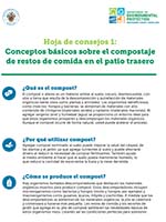 Tip Sheet 1: Basics on Backyard Composting of Food Scraps - Spanish