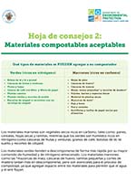 Tip Sheet 2: Acceptable Food Scraps Compostable Materials - Spanish