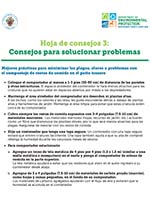 Tip Sheet 3: Troubleshooting Tips for Backyard Composting - Spanish