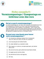 Tip Sheet 5: Vermicomposting: Composting Inside with Worms - French