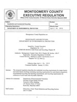 Executive Regulation 1-15: Residential and Commercial Recycling