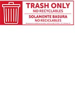 Image: Trash only / Solamente Basura Decal